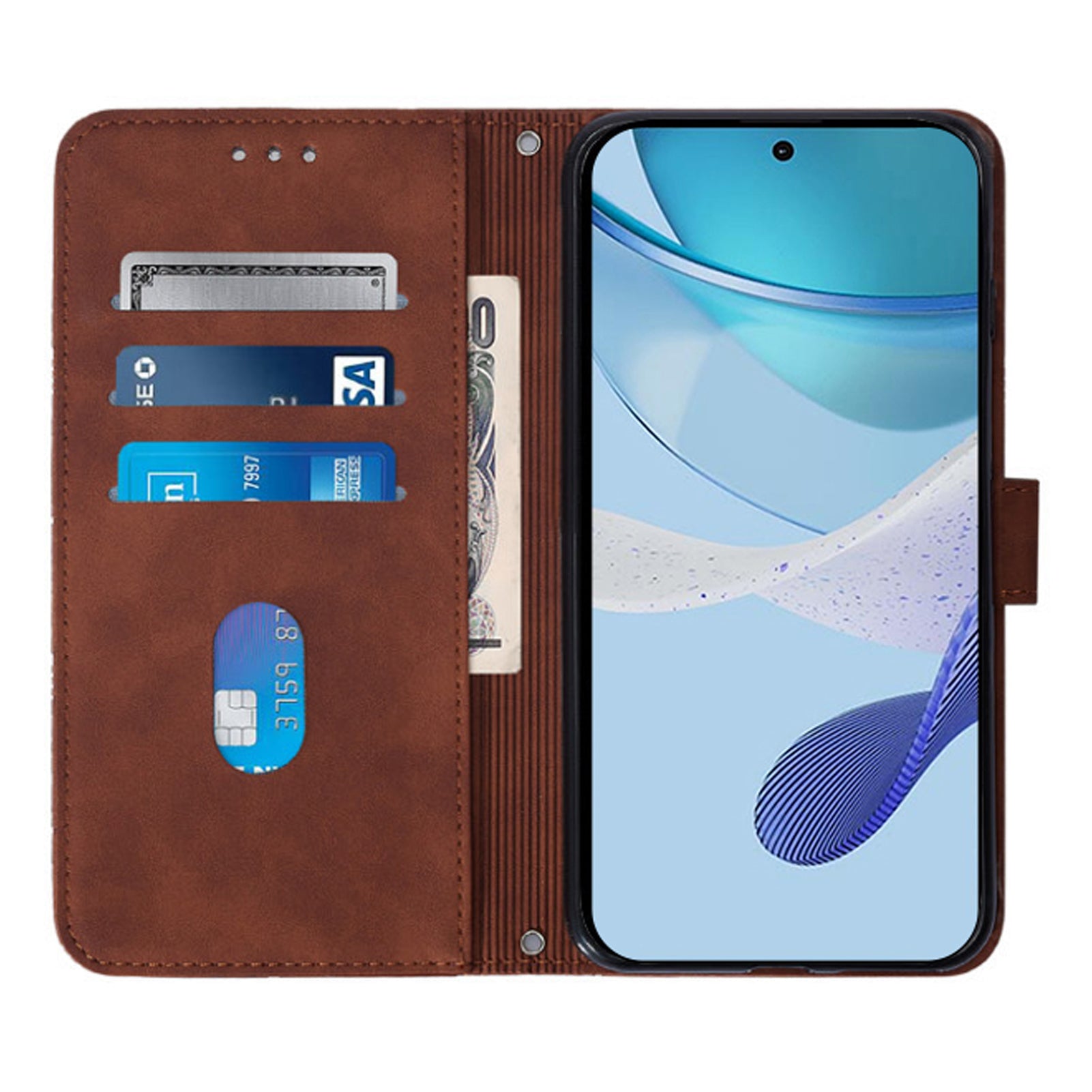 YB Imprinting Series-2 for Samsung Galaxy Z Fold6 5G Case PU Leather Imprinted Phone Cover with Shoulder Strap - Brown YB Imprinting Series-2 for Samsung Galaxy Z Fold6 5G Case PU Leather Imprinted Phone Cover with Shoulder Strap - Brown